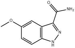 5-METHOXY-1H-INDAZOLE-3-CARBOXYLIC ACID AMIDE Struktur