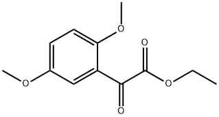 2-(2,5-二甲氧基苯基)-2-氧代乙酸乙酯 结构式