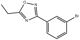 3-(3-BROMOPHENYL)-5-ETHYL-1,2,4-OXADIAZOLE 结构式