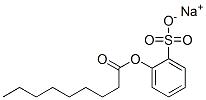 Nonanoic acid, sulfophenyl ester, sodium salt Struktur