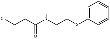 3-Chloro-N-[2-(phenylsulfanyl)ethyl]propanamide Struktur