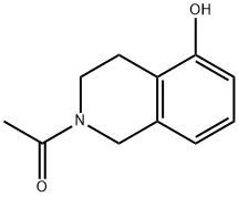 2-Acetyl-5-hydroxy-1,2,3,4-tetrahydroisoquinoline Struktur