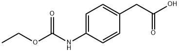 2-{4-[(ethoxycarbonyl)amino]phenyl}acetic acid Struktur