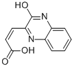 3-(3-羟基喹喔啉-2-基)丙烯酸, 91135-67-0, 结构式