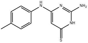 2-amino-6-[(4-methylphenyl)amino]-1H-pyrimidine-4-thione Structure