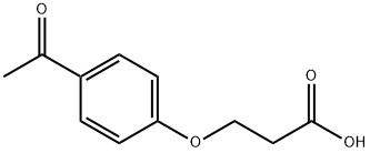 3-(4-ACETYLPHENOXY)PROPANOIC ACID Struktur