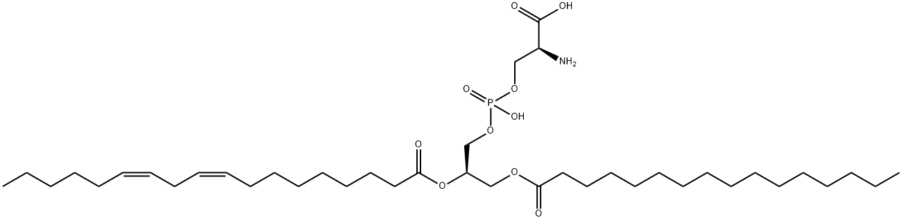 1-PALMITOYL-2-LINOLEOYL-SN-GLYCERO-3-[PHOSPHO-L-SERINE](SODIUM SALT) Struktur