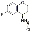 (R)-4-氨基-6-氟-2,3-二氢苯并吡喃盐酸盐 结构式