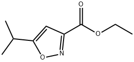 Ethyl 5-isopropyl-3-isoxazolecarboxylate Structure