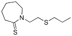 2H-Azepine-2-thione,  hexahydro-1-[2-(propylthio)ethyl]- Structure
