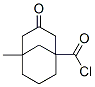 Bicyclo[3.3.1]nonane-1-carbonyl chloride, 5-methyl-3-oxo- (7CI) Structure