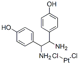 dichloro(1,2-bis(4-hydroxyphenyl)ethylenediamine)platinum II Structure