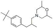 2,6-dimethyl-4-[2-methyl-3-(4-tert-butylphenyl)propyl]morpholine Structure