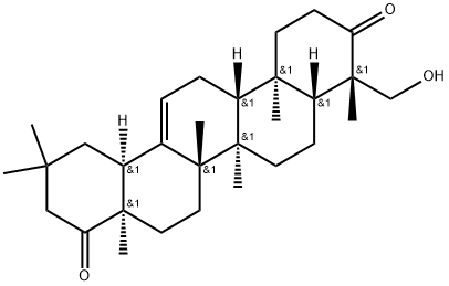 (4BETA)-23-羟基齐墩果-12-烯-3,22-二酮 结构式