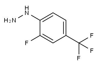 2-FLUORO-4-(TRIFLUOROMETHYL)PHENYLHYDRAZINE Structure