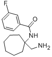 N-(1-AMINOMETHYL-CYCLOHEPTYL)-3-FLUORO-BENZAMIDE 结构式