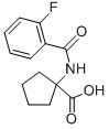 1-(2-FLUORO-BENZOYLAMINO)-CYCLOPENTANECARBOXYLIC ACID 结构式