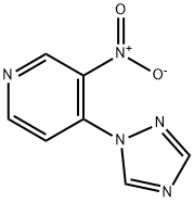 3-NITRO-4-(1H-1,2,4-TRIAZOL-1-YL)PYRIDINE 结构式