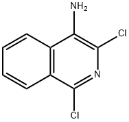 1,3-DICHLORO-4-ISOQUINOLINAMINE, 912773-27-4, 结构式