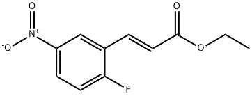 Ethyl (2E)-3-(2-fluoro-5-nitrophenyl)prop-2-enoate Structure