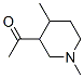 Ethanone, 1-(1,4-dimethyl-3-piperidinyl)- (9CI) Structure