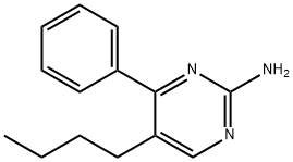 5-BUTYL-4-PHENYLPYRIMIDIN-2-AMINE 结构式
