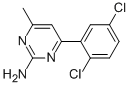4-METHYL-6-(2, 5-DICHLOROPHENYL)PYRIMIDIN-2-AMINE 结构式