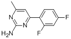 4-METHYL-6-(2,4-DIFLUOROPHENYL)PYRIMIDIN-2-AMINE 结构式