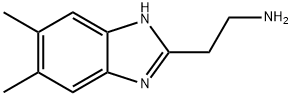 2-(5,6-ジメチル-1H-ベンズイミダゾール-2-イル)エタンアミン 化学構造式