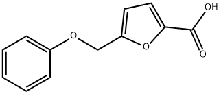 5-苯氧基甲基-呋喃-2-羧酸 结构式