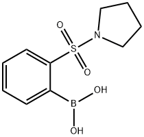 2-(吡咯啉基磺酰基)苯硼酸, 913835-83-3, 结构式