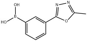 2-(3-硼苯基)-5-甲基-1,3,4-噁二唑 结构式