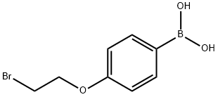 4-(2-溴乙氧基)苯基硼酸 结构式