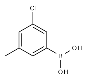 3-氯-5-甲基苯基硼酸, 913836-14-3, 结构式