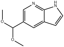5-DIMETHOXYMETHYL-1H-PYRROLO[2,3-B]PYRIDINE 结构式