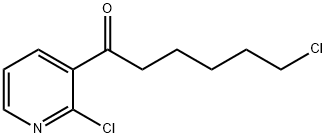 6-氯-1-(2-氯吡啶-3-基)己-1-酮 结构式