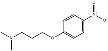 N,N-二甲基-3-(4-硝基苯氧基)-1-丙胺 结构式