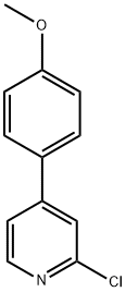 2-CHLORO-4-(4-METHOXYPHENYL)PYRIDINE 结构式