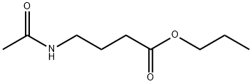 Butanoic  acid,  4-(acetylamino)-,  propyl  ester 结构式