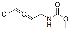 Carbamic  acid,  (4-chloro-1-methyl-2,3-butadienyl)-,  methyl  ester  (9CI) Struktur