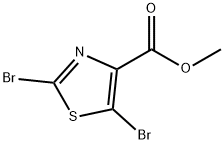 2,5-二溴噻唑-4-甲酸乙酯 结构式