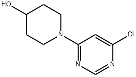 1-(6-CHLOROPYRIMIDIN-4-YL)-4-PIPERIDINOL 结构式
