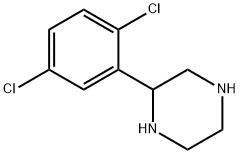 2-(2,5-ジクロロフェニル)ピペラジン 化学構造式
