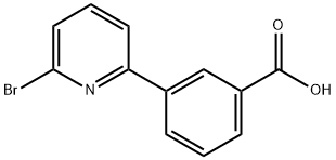 3-(6-溴吡啶-2-基)苯甲酸 结构式