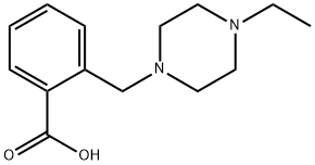 2-(4-乙基哌嗪-1-甲基)苯甲酸 结构式