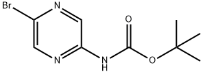 2-BOC-氨基-5-溴吡嗪, 914349-79-4, 结构式