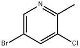 5-BROMO-3-CHLORO-2-METHYLPYRIDINE Structure