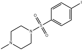 1-[(4-iodophenyl)sulfonyl]-4-methylpiperazine 结构式