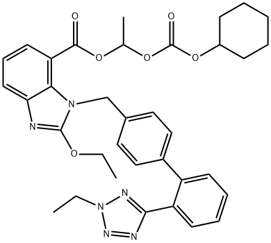 2H-2-乙基坎地沙坦西来替昔酯 结构式