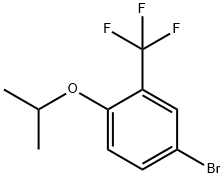 4-BROMO-1-ISOPROPENYLOXY-2-TRIFLUOROMETHYL-BENZENE Structure
